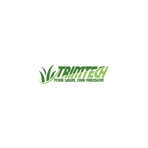 High Tech logo for a new lawn mowing business Design by Rizd.