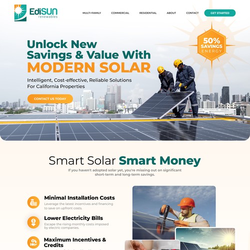 Solar Energy Website Design von win2010