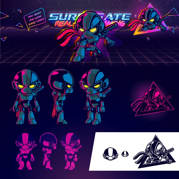 Design by manuk titled "Surrogate ninja mascot"