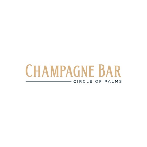 Luxury and modern Champagne Bar logo Design by subahman