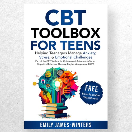 Create a unique and eye-catching book cover that would appeal to teenagers struggling with anxiety Design by ryanurz