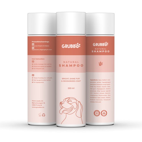 Design label for dog shampoo Design by Imee008