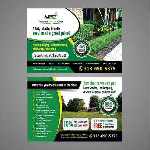 Lawn and Landscape Advertisement Design by Dzhafir