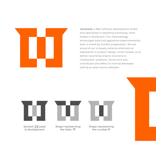 Modern logo that conveys "research" "experimentation" and "software engineering" Design by Origrio Studio