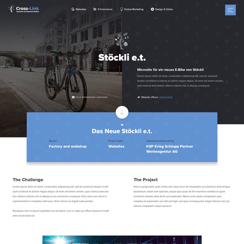 Web agency looking for creative & outstanding web design Design by Studio Ubique