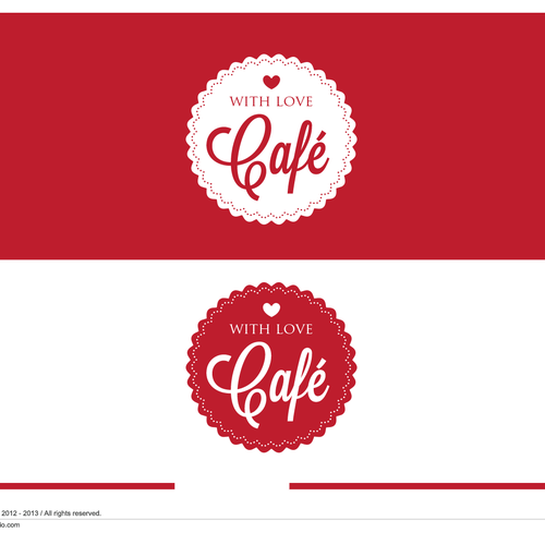 Logo for With Love Café Design by SAOStudio