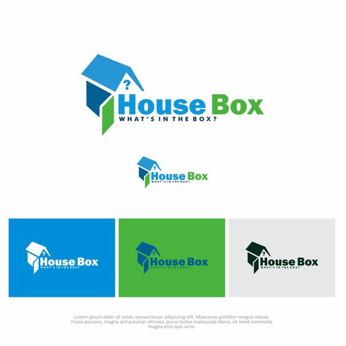 Diseño de WHAT'S IN THE BOX?  Eye-catching logo to inspire interest of what people really know about a home. de afif_rayyan