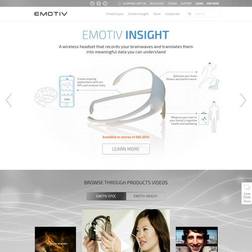 Redesign website for International Award Winning EEG system Design by Zallhady