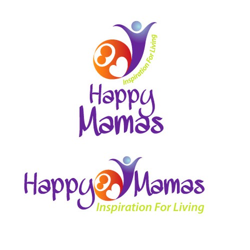 Create the logo for Happy Mamas: "Inspiration For Living" Réalisé par bikando