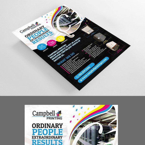 Design réalisé par Fat$ouL et intitulé "Eye-catching leaflet that inspires floor covering creatives to use us for their printing projects"