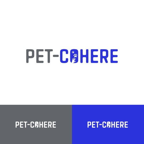 Create a Playful and Modern Logo for PET-COHERE, an E-Commerce Brand Focus on Pet Bonding. Design by alexanderr