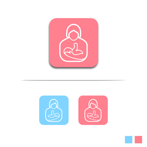 App icon for breast feeding app Design by K-Art Lab
