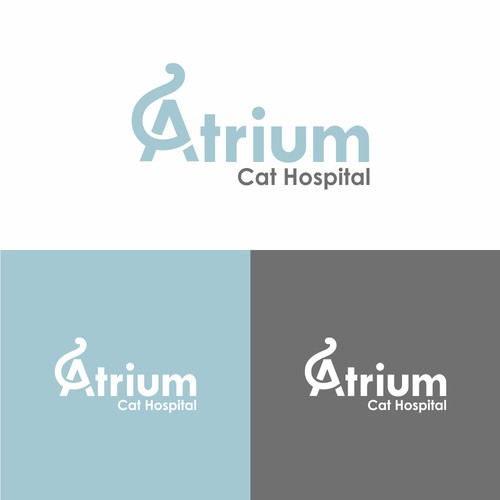 Design a professional but unconventional logo for new cat only veterinary practice Design by Ikan Tuna