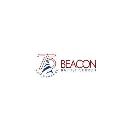 Beacon Baptist Church 75th anniversary logo Design by NABEEL™