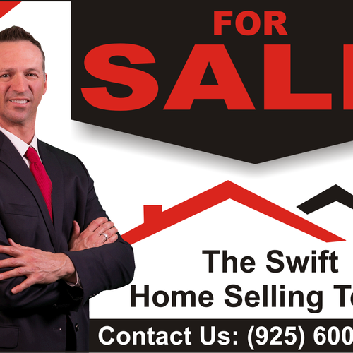 Real Estate For Sale Sign Competition.  Your design will hang in front of 100's of homes Diseño de mouse.grafic