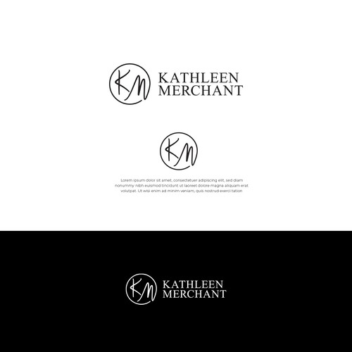 Kathleen Merchant Logo Design by Bali Studio √