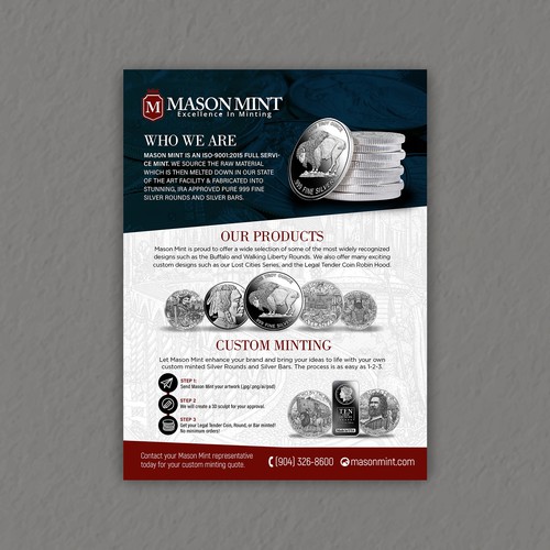 Create An Exciting Flyer To Showcase Our Custom Silver Coin Program Design by ektadevesh