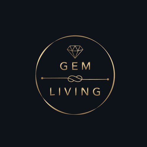 Geometrical, minimalist, modern brand design for Gem Living Design by UribeStudio