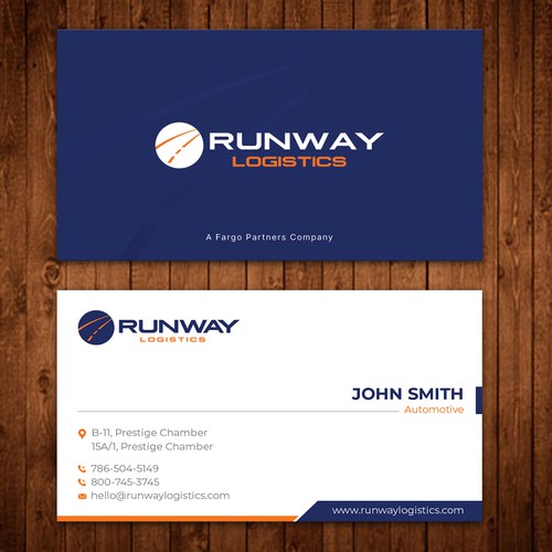 Runway Logistics Business Card Design by ™SF_Design™