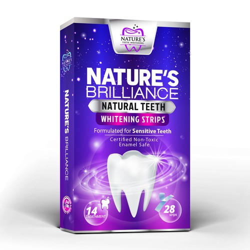 Natural Design Needed for Nature's Brilliance Whitening Strips Design by agooshe