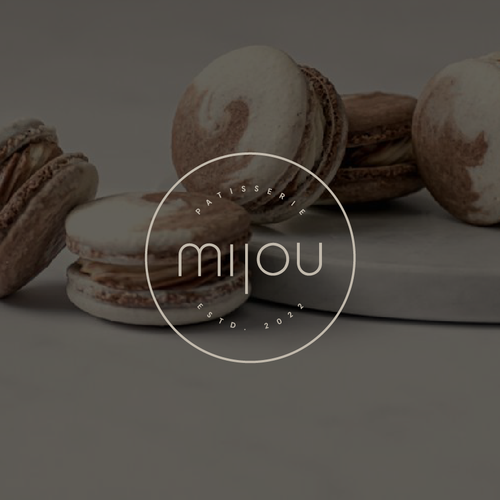 Logo for the modern and creative Patisserie Mijou Design by terracotta