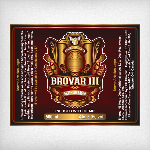 A Can of Beer infused with goodness needs a label Design by DataDesign99d