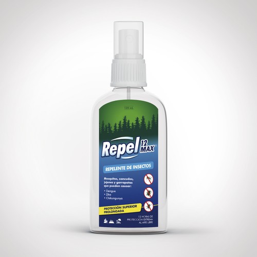 Repel 12 Max Etiqueta Design by Anrally