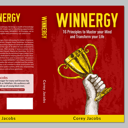 Design a sleek book cover for a man who wants to transform your mind and life! Design by Graph Webs