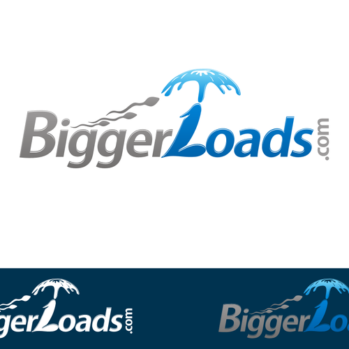 Create a logo for biggerloads.com - a website about male ejaculate, Logo  design contest