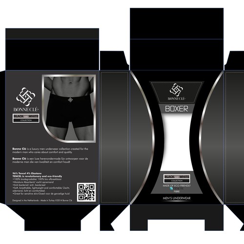 Create an awesome box design for a new underwear brand