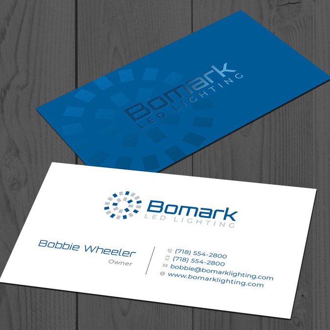 design business card for new LED Lighting distributor | Business card