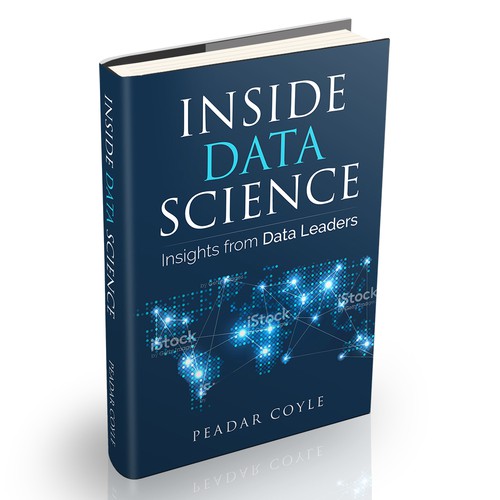 Design a cool, trendy ebook cover for 'Inside Data Science'. Design by Dreamz 14