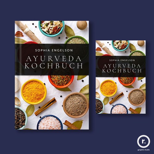 Book-Cover for Ayurveda Cookbook - Cover für Ayurveda Kochbuch Design by R Graphic Studio