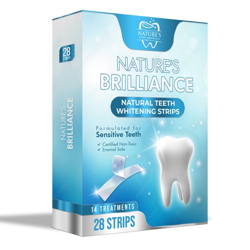 Natural Design Needed for Nature's Brilliance Whitening Strips Design by UnderTheSea™