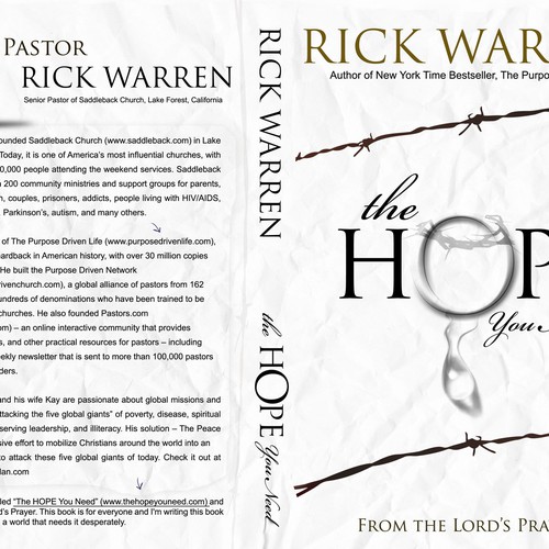 Design Rick Warren's New Book Cover Design by Sherman Jackson