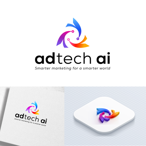 *New* AdTech.AI (or AdTech AI) : Advertising SAAS Company !need an identity! Design by ♔KDR♔Designs