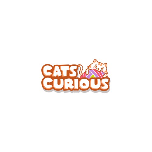 Logo design for "Cat Curious" cat blog and resource site Design by Pixel Darmadi
