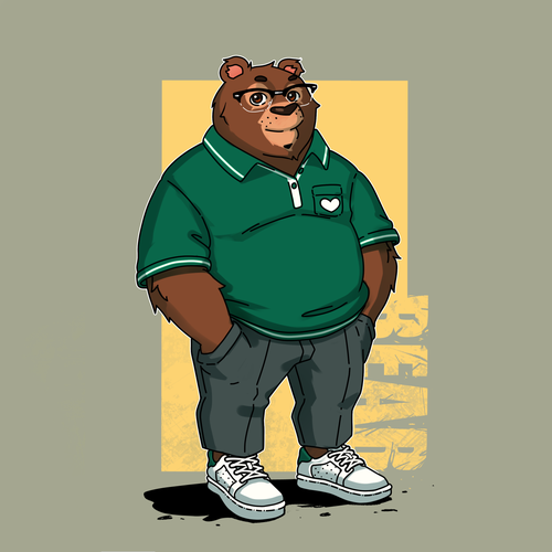 Yeah I know, another Bear design. But Let's make this one is special with Love. Diseño de Little George