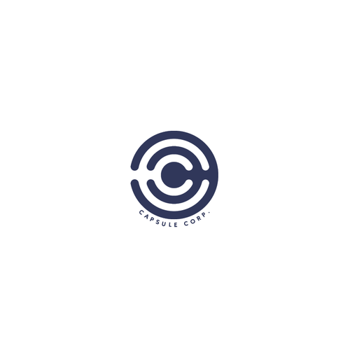 Design di Logo Capsule Corp, univers DBZ di sendirecto