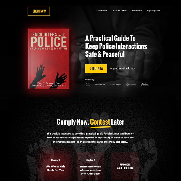 Design by Kelvin.J titled "Website for Book "