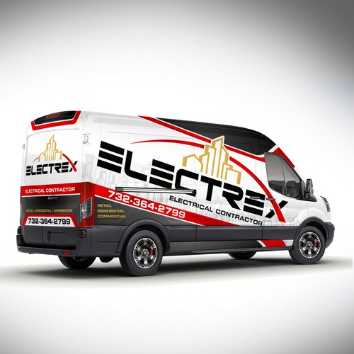 Electrical Contractor Trucks Design by J.Chaushev