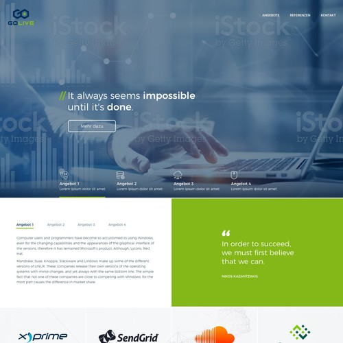 Proposta di design per un contest della categoria Design di sito web realizzata da Mokey_Arts