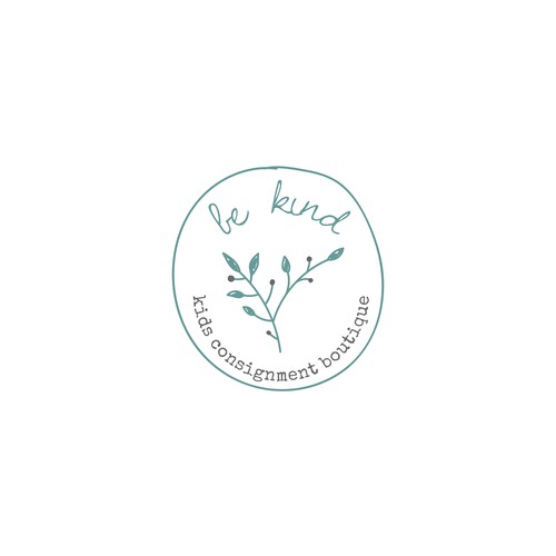 Be Kind!  Upscale, hip kids clothing store encouraging positivity Design by .supernova