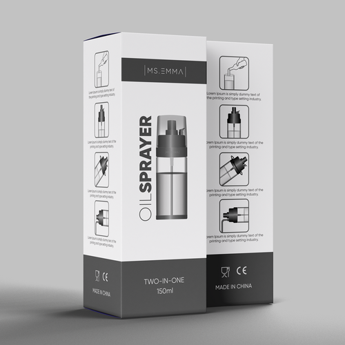 Design Luxury and Slim Design for a Olive Oil Sprayer Packaging di SONUPARMAR