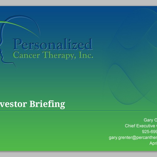 PowerPoint Presentation Design for Personalized Cancer Therapy, Inc. Diseño de Pratham.dezine