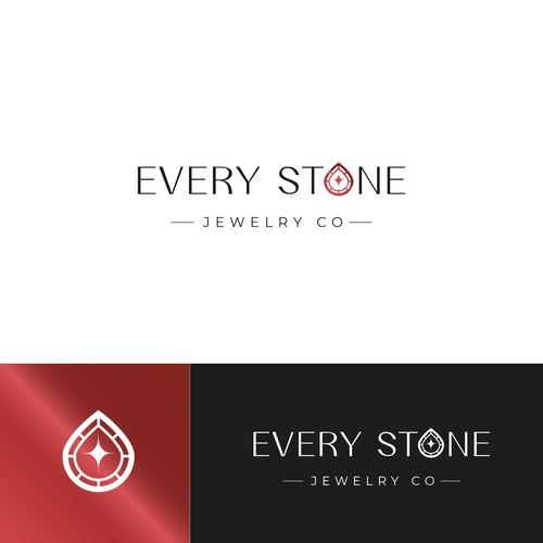 "Colored gemstone jewelry store logo" winning Banner ad