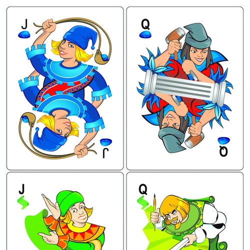 3 Suit Poker(TM) card deck & package. Free advertising for you! Design by HenxQ