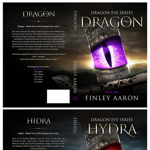 Book Covers for the first 3 books in my YA urban fantasy series, Dragon Eye—more books to come!-ontwerp door " Portugal "