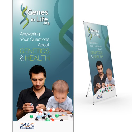 Create a conference poster for Genetic Alliance! Design by LocLe