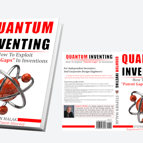 Create a creative cover image for Quantum Inventing a shocking new way to invent. Design by Tahia Sharif